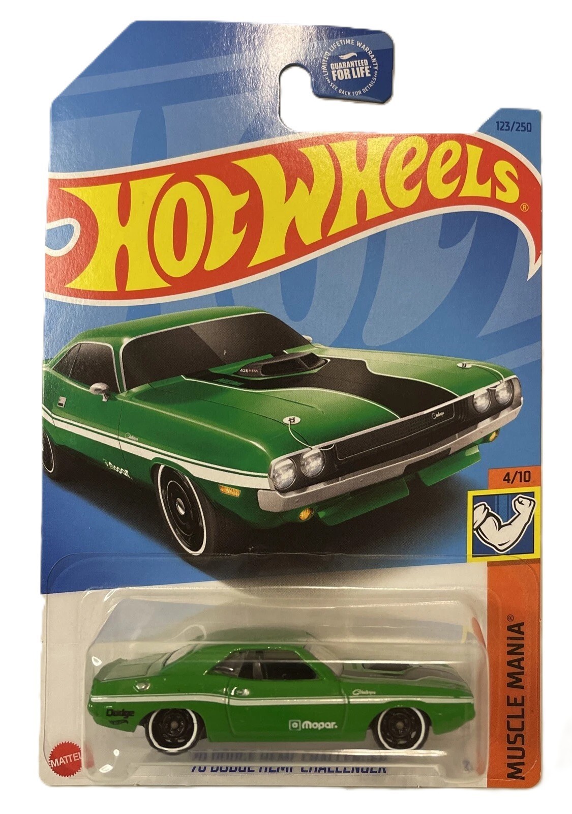 Hot Wheels ’70 Dodge Hemi Challenger Green Muscle Mania