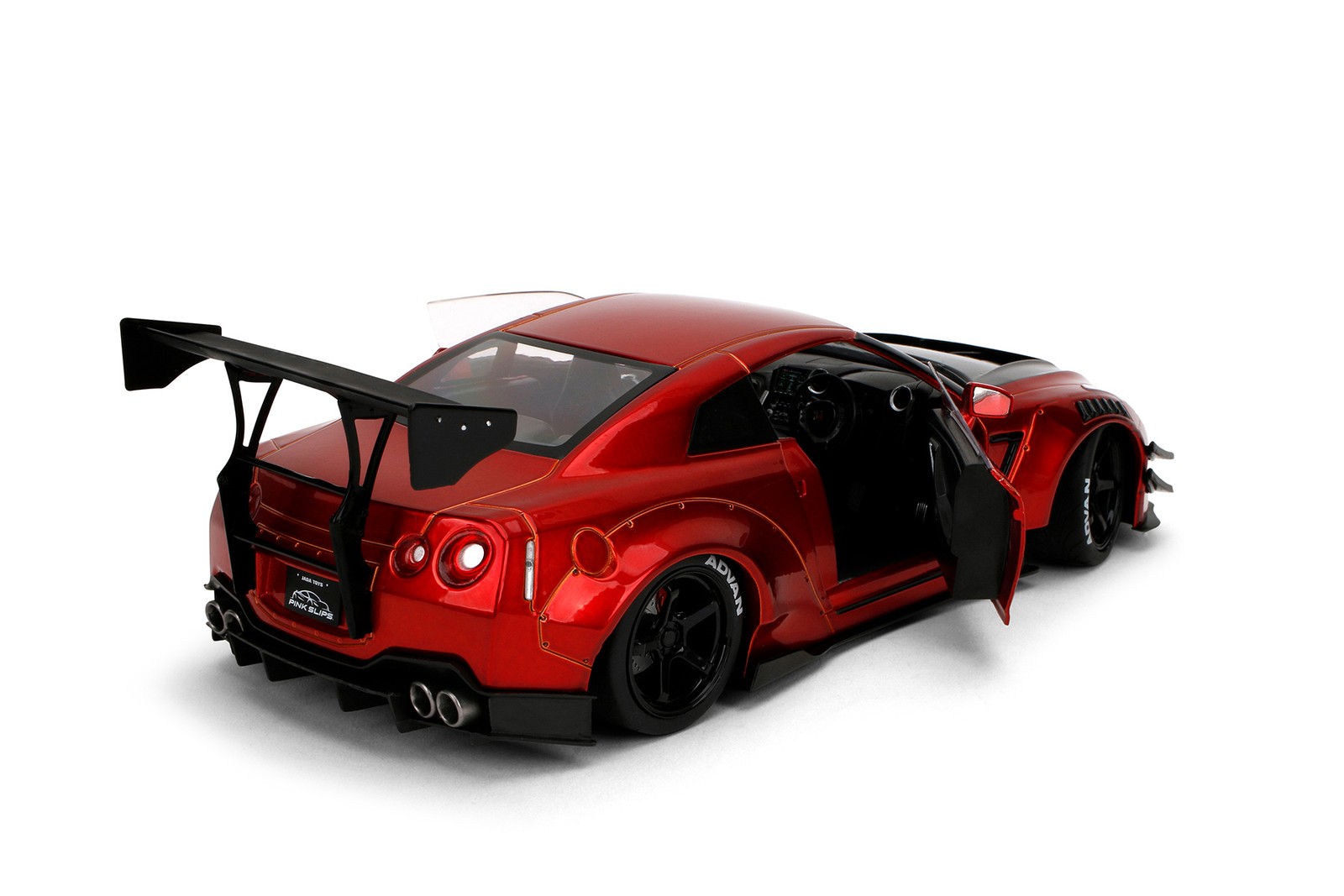 NISSAN GT-R (R35) W/LIBERTY WALK BODY KIT 2.0 1/18 DIECAST CAR JADA TOYS 36465