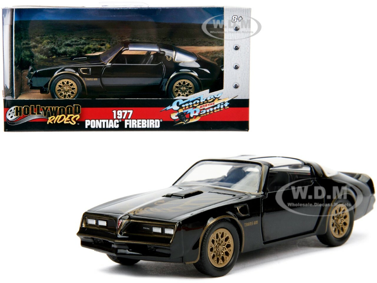 1977 PONTIAC FIREBIRD BLACK “SMOKEY AND THE BANDIT” MOVIE 1977 1/32 JADA 31061