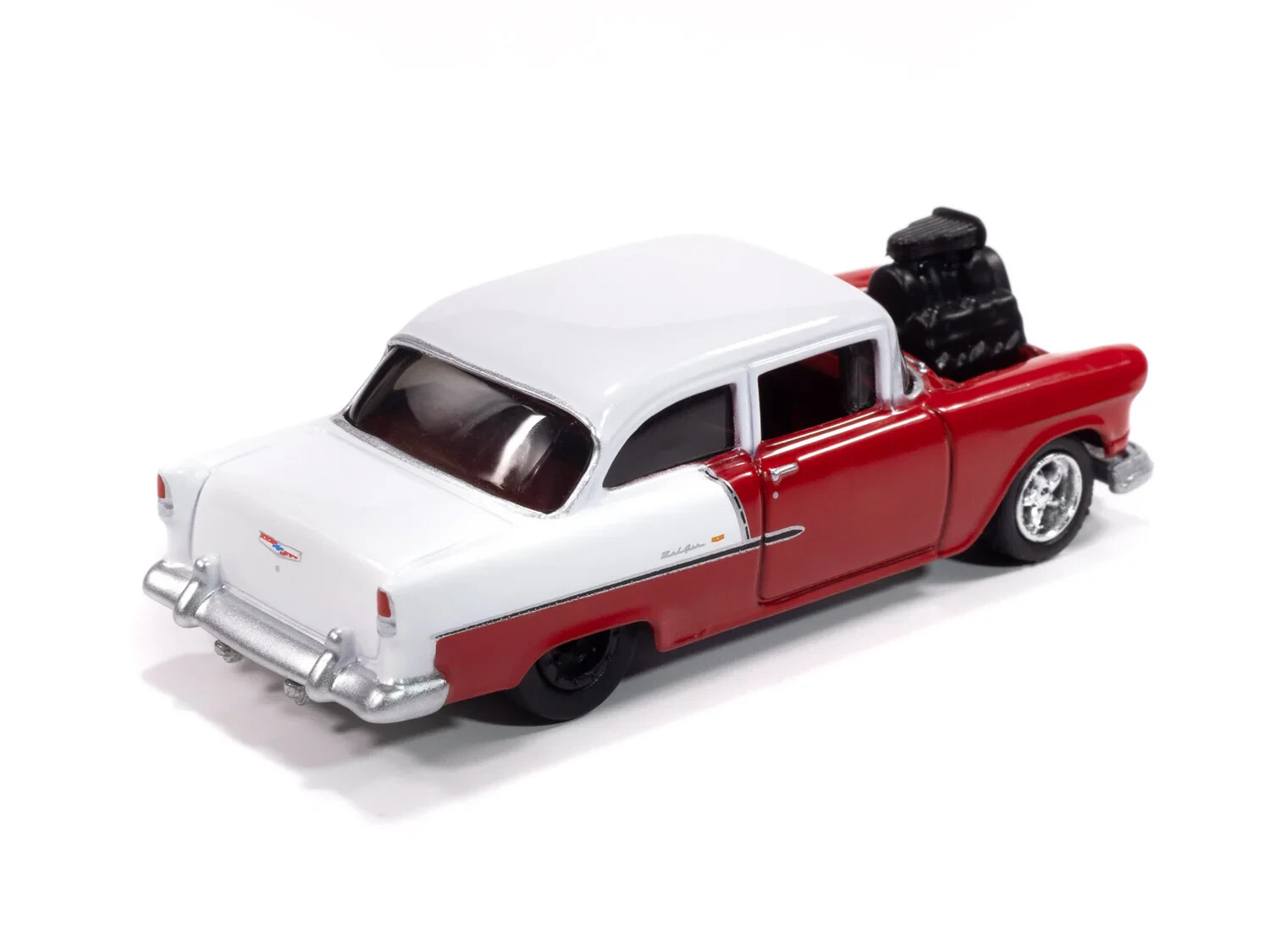 Johnny Lightning HOBBY EXCLUSIVE ’55 Chevy Bel Air 1:64 Diecast (RED/WHITE) 408