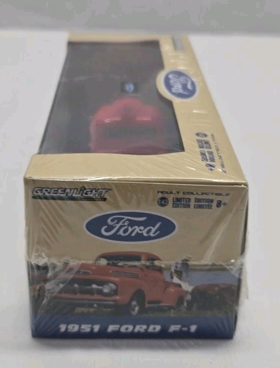Greenlight 1/43 – Ford F1 Pick Up Red 1951 Limited Edition NIB RARE!!!