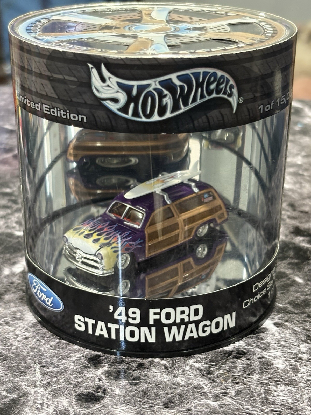 Hot Wheels Designer’s Choice Series 49 Ford Station Wagon Oil Can PURPLE