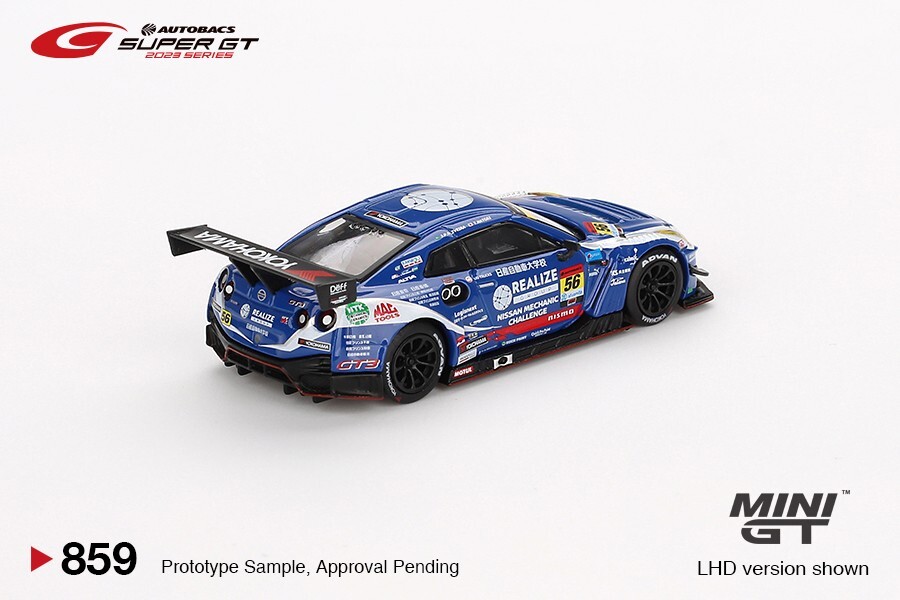 Mini GT 1:64 Nissan GT-R NISMO GT3 #56 REALIZE NISSAN MECHANIC CHALLENGE #859