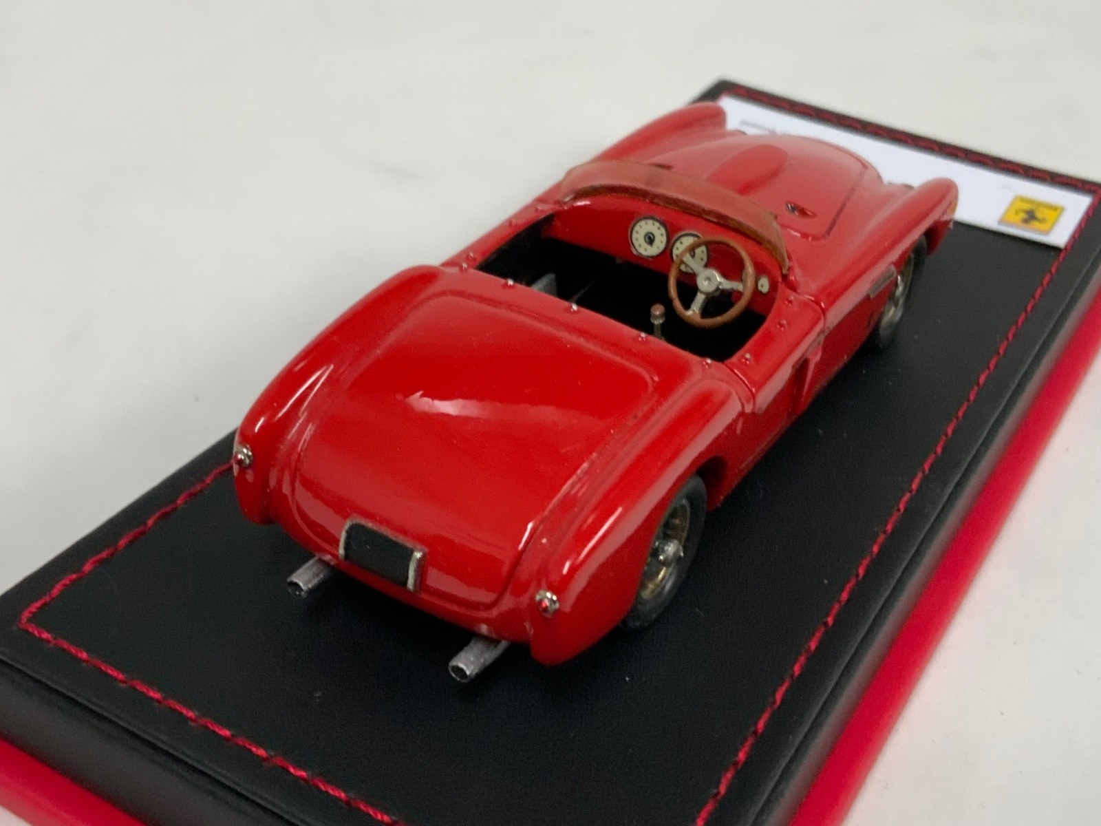 1/43 Tin Wizard Ferrari 340 Mexico from 1953 Rosso Corsa Red leather base MUR8