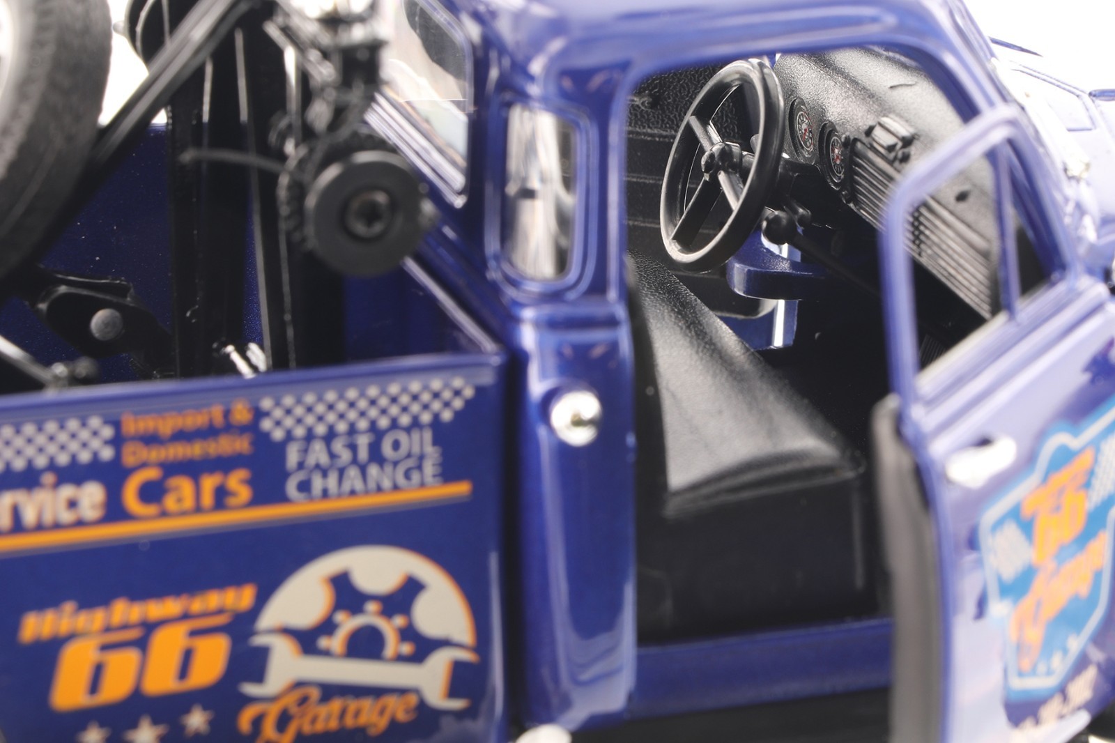 1953 Chevy Tow Truck, Blue – Welly 22086S/4D – 1/24 scale Diecast Model Toy Car