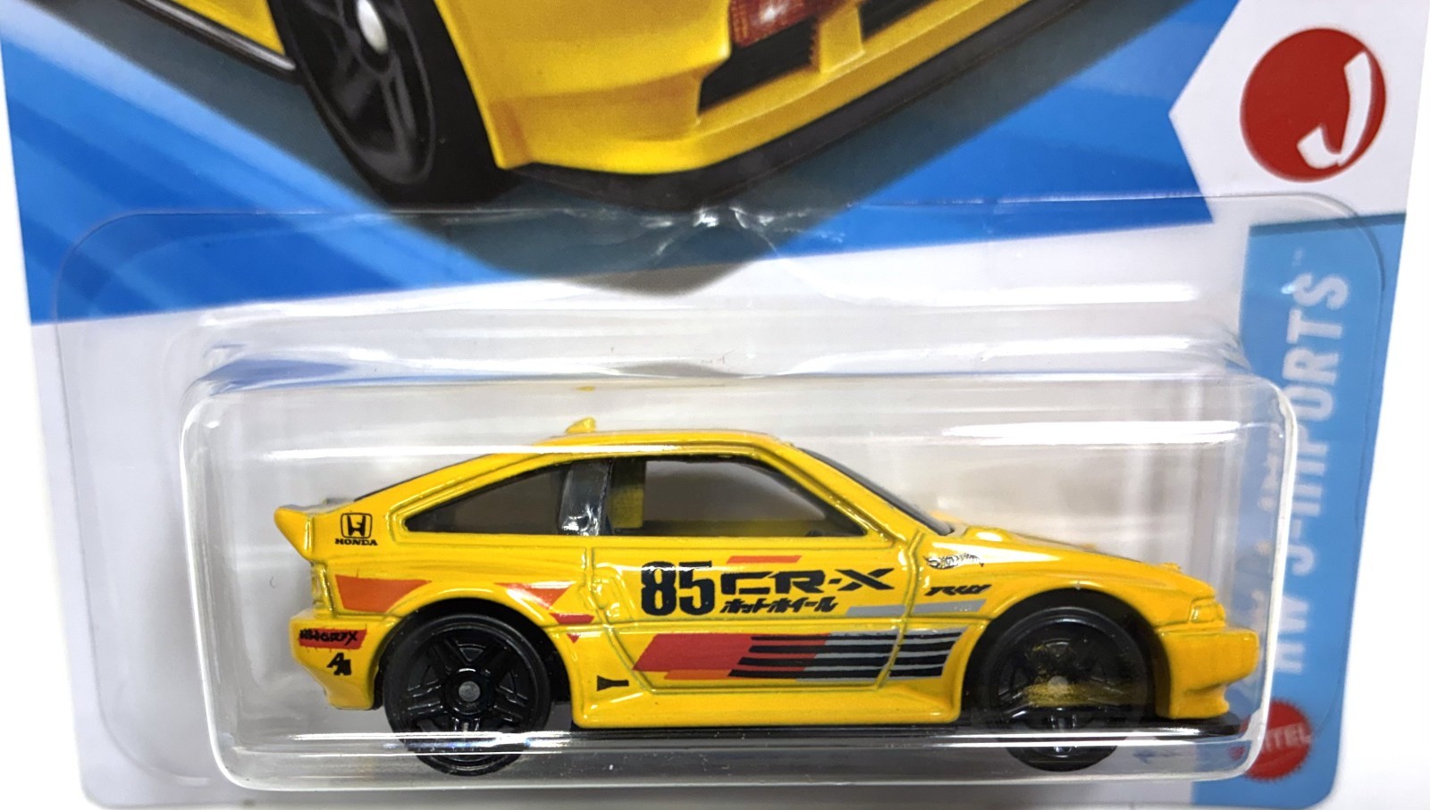 2026 Hot Wheels 1985 Honda CR-X Yellow JDM, J-IMPORTS #89