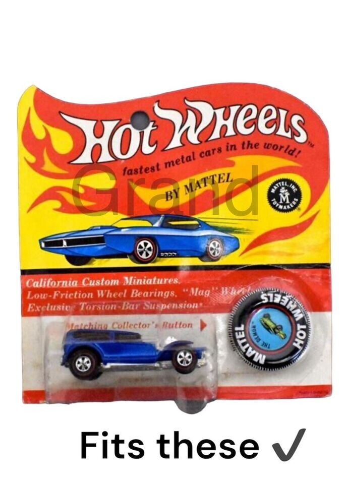 20 Protector Cover Display Cases For Hot Wheels Vintage Redline & Aniversary Ed