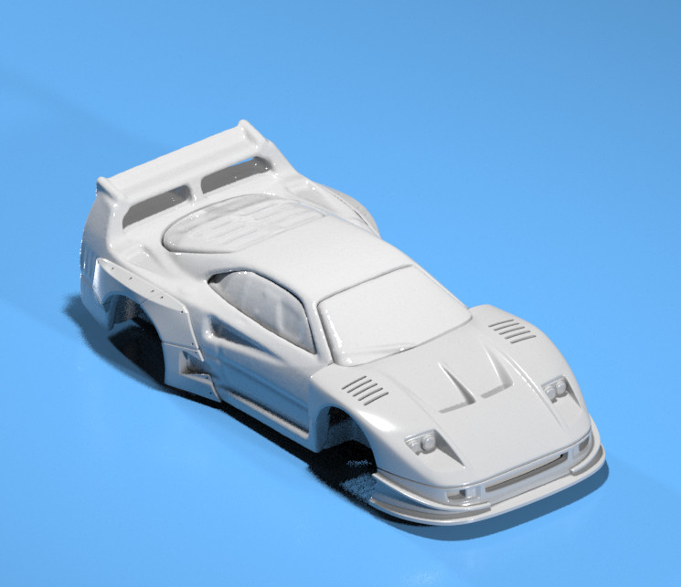 Liberty Walk Style Wide Body Kit for Hot Wheels Ferrari F40(2025 Version) Resin