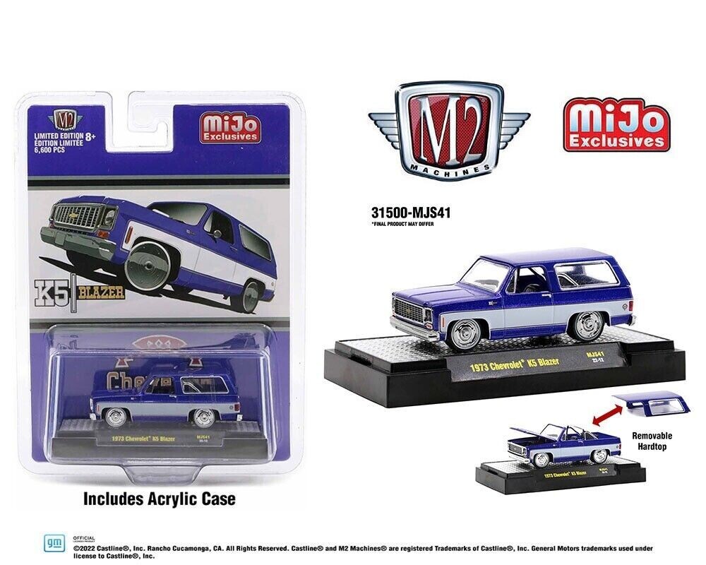 M2 Machines 1:64 Mijo Exclusive 1973 Chevrolet K5 Blazer w/ Removable Top MJS41