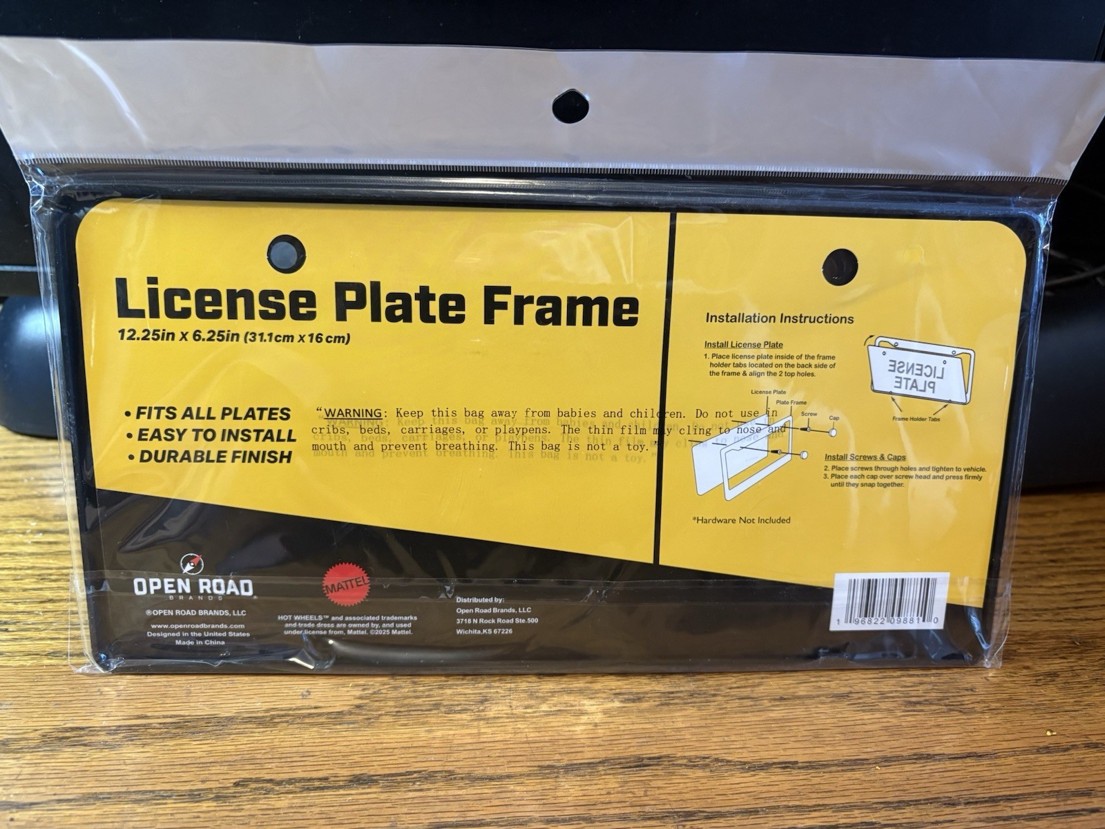CUSTOM HOT WHEELS 3D Deluxe LASER PRINTED Plastic Box Sign 12×3”+HW LEGENDS FRAM