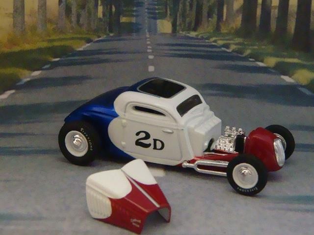 Pierson Bros 1934 221ci Flathead V8 Ford Lakes Coupe Racer 1/64 Scale Ltd Edit Q