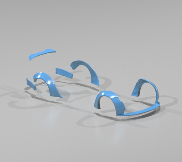 Liberty Walk Style Wide Body Kit for Hot Wheels ’10 BMW M3 – Resin – 3d Printed