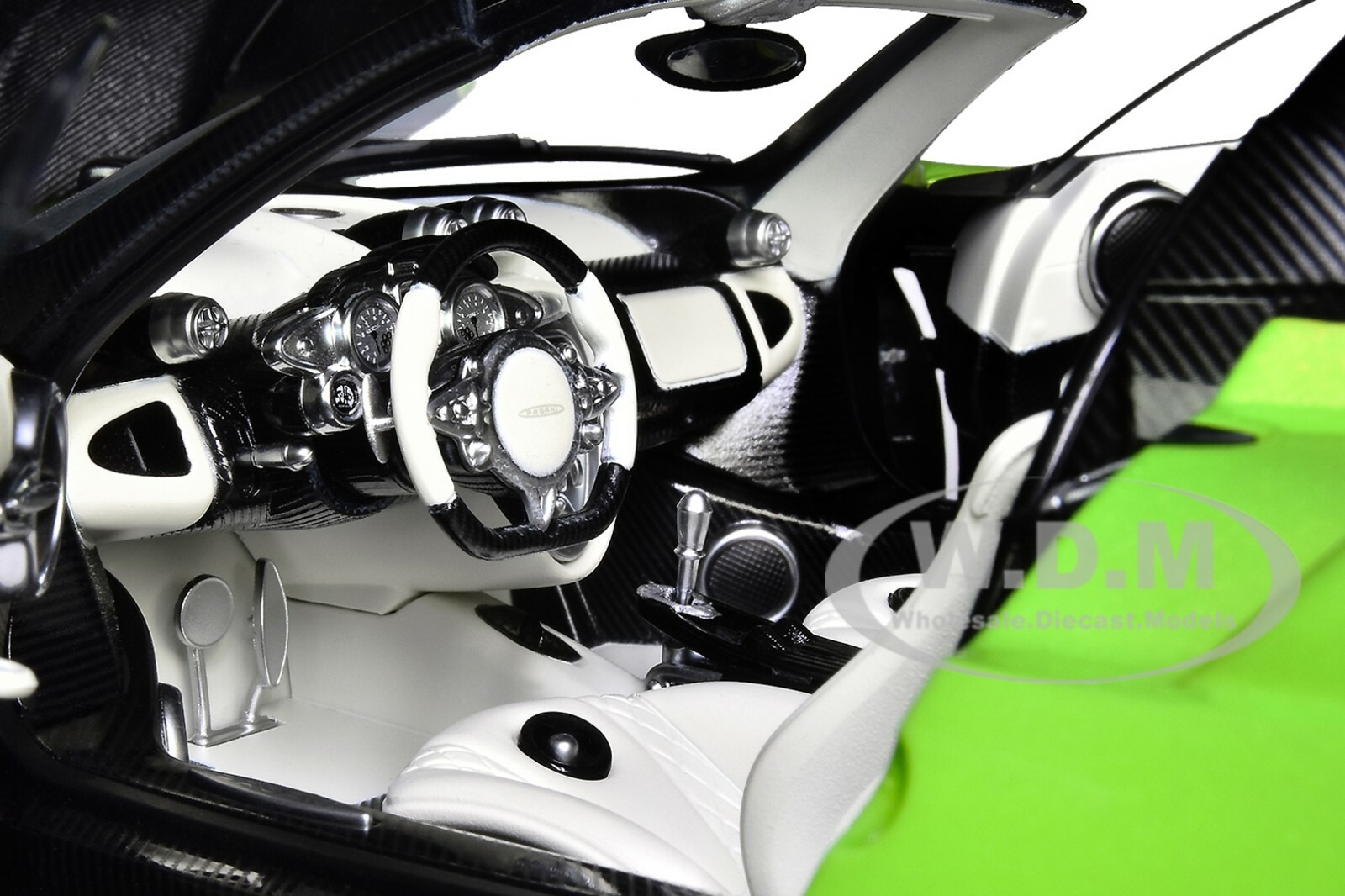 PAGANI HUAYRA ROADSTER VERDE FIRENZE GREEN & CARBON 1/18 MODEL CAR AUTOART 78288