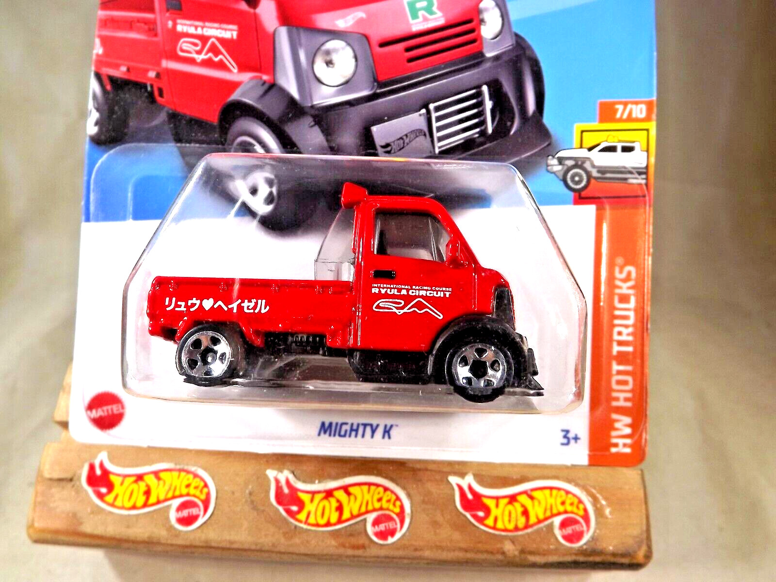 2023 Hot Wheels #214 HW Hot Trucks 7/10 MIGHTY K Red w/Chrome 5 Spoke Wheels