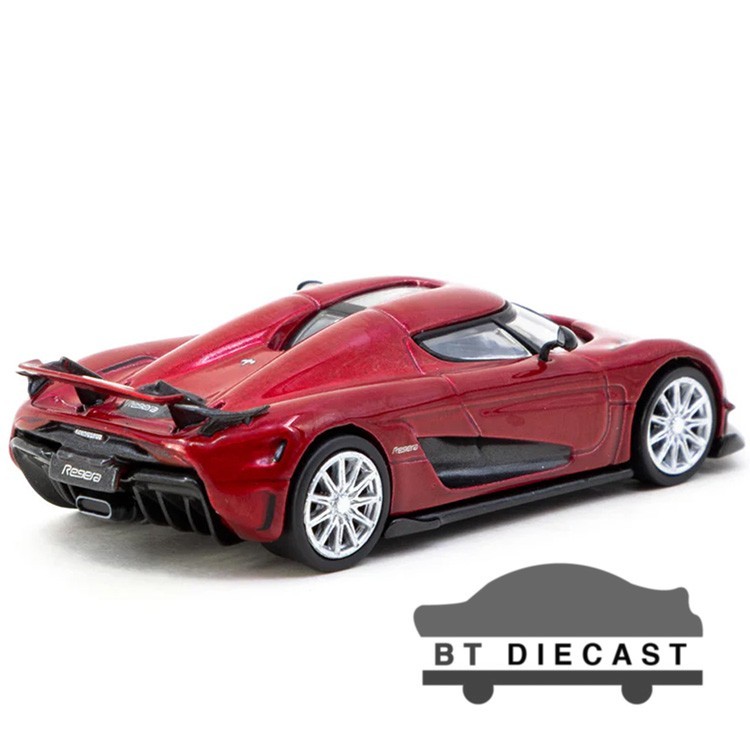 TARMAC WORKS KOENIGSEGG REGERA 1/64 DIECAST MODEL CAR RED METALLIC T64G-TL017-RE