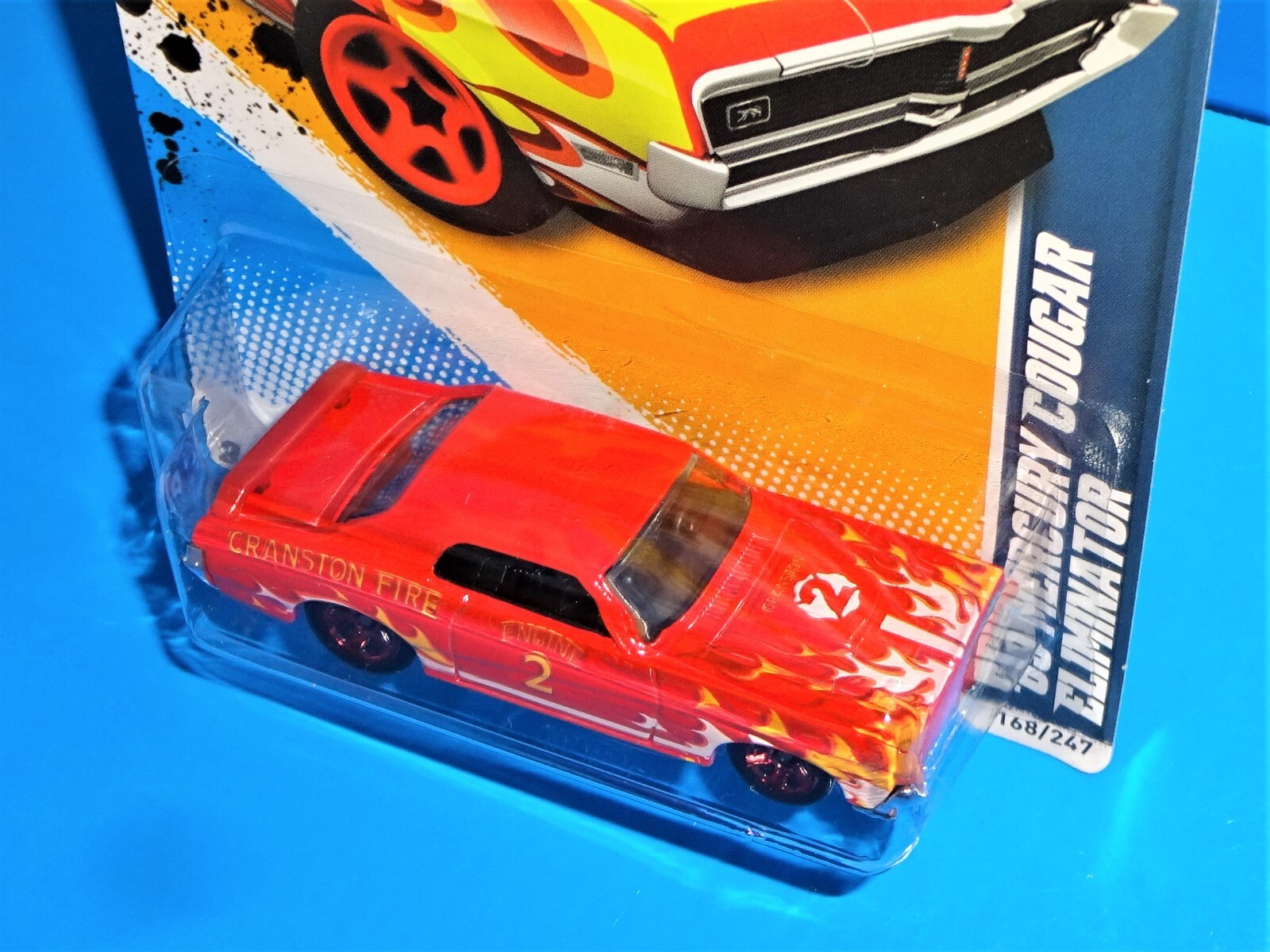 Hot Wheels 2012 HW Main Street #168 ’69 Mercury Cougar Eliminator Red w/ 5SPs