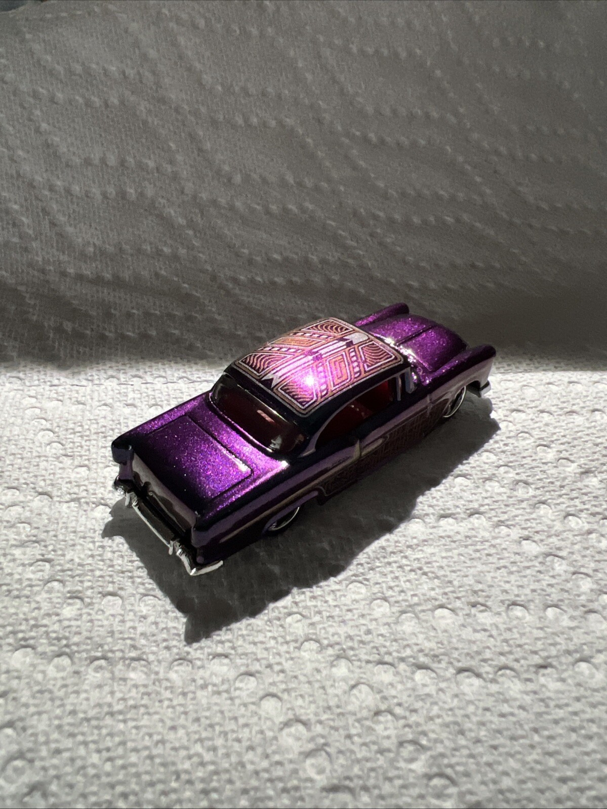 2025 Hot Wheels – ROD SQUAD 3/10 – ’55 Chevy #45/250 Custom Paint And Wheel Swap