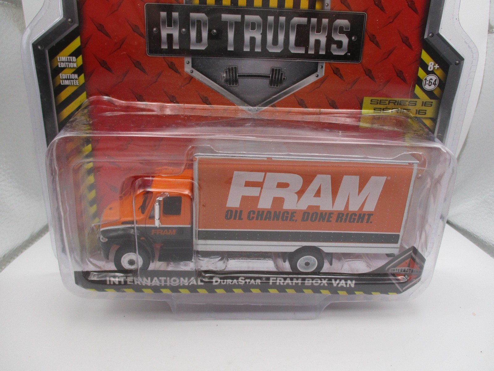 GREENLIGHT H.D. TRUCKS 2017 INTERNATIONAL DURASTAR FRAM BOX VAN