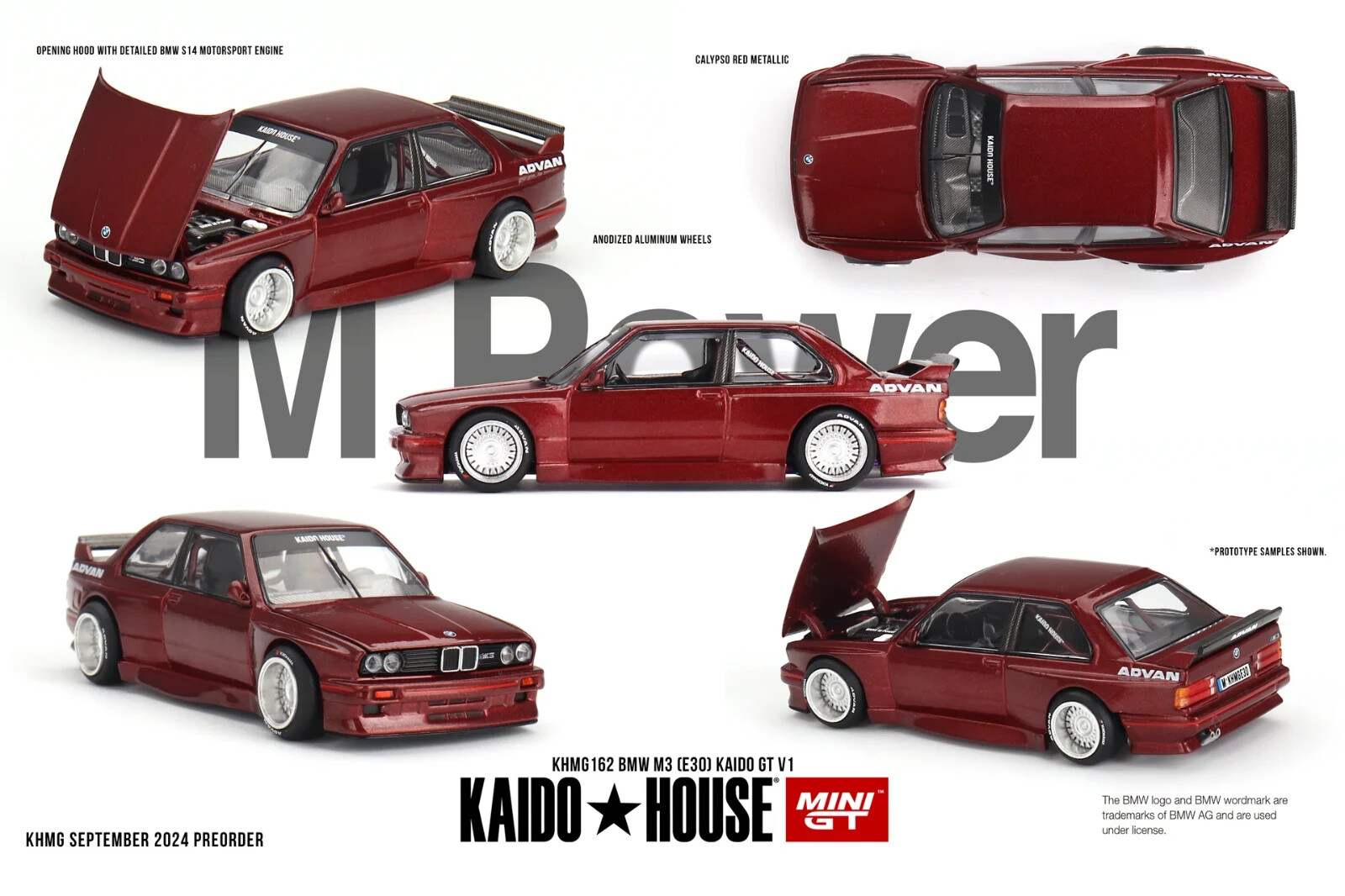Mini GT KAIDO 1/64 BMW M3 E30 Die Cast Model
