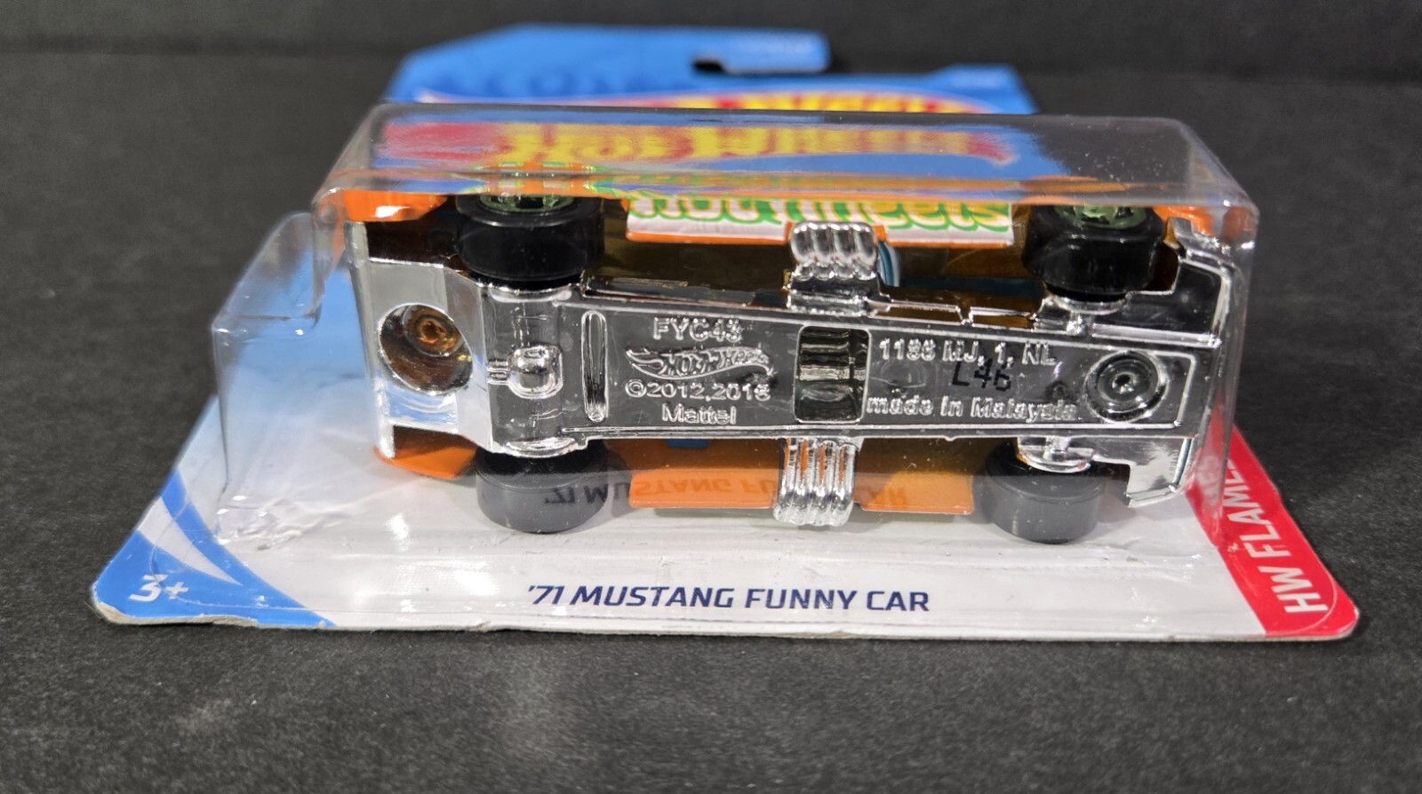 2019 HOT WHEELS FLAMES SERIES ’71 MUSTANG FUNNY CAR KMART COLOR EXCLUSIVE