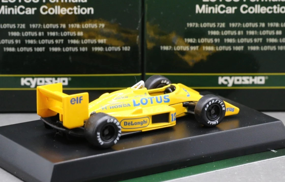Kyosho 1/64 Lotus Classic Team Formula Collection Lotus 99T F1 Honda 1987 No.12
