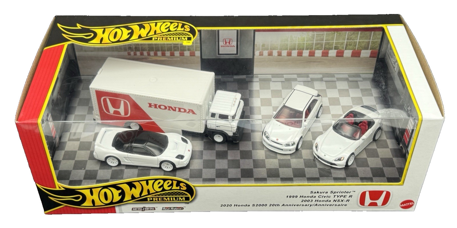 Hot Wheels Premium 2025 Honda Set Sprinter Civic Type R NSX-R S2000 Diorama