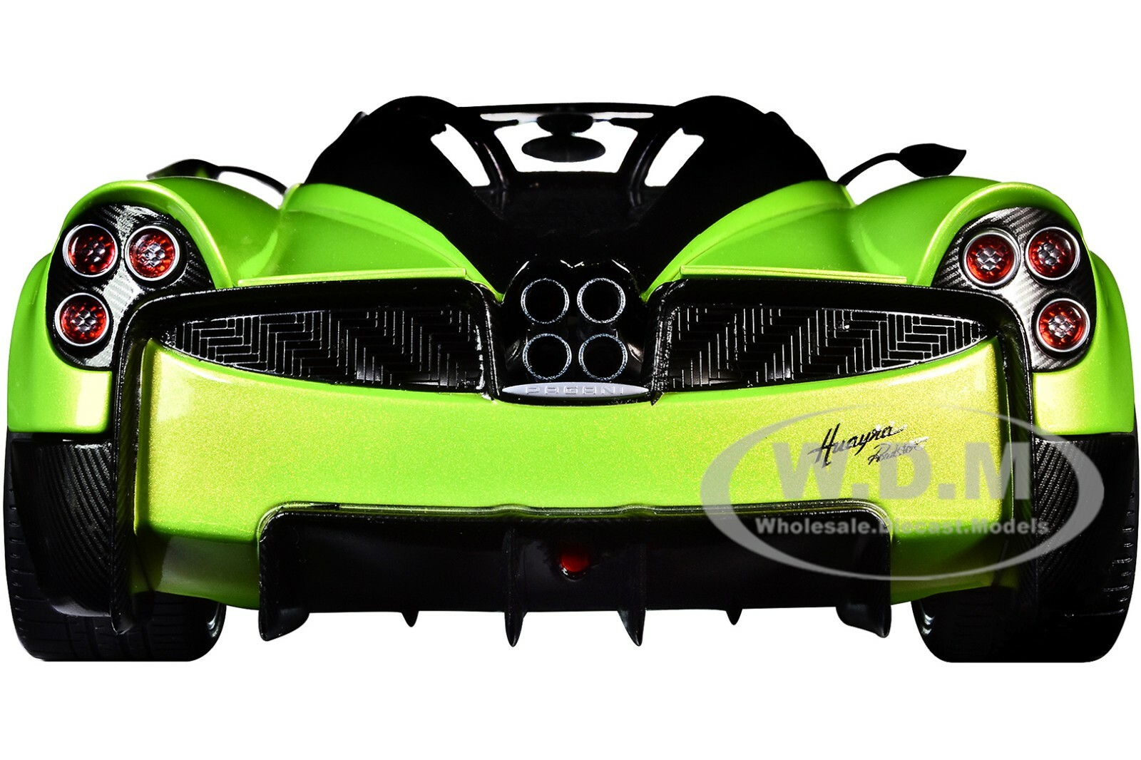 PAGANI HUAYRA ROADSTER VERDE FIRENZE GREEN & CARBON 1/18 MODEL CAR AUTOART 78288