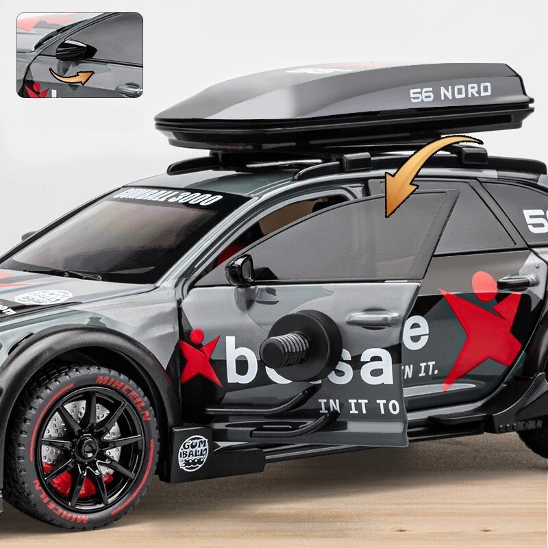 1/24 Audi RS6 Avant Station Wagon Alloy Track Racing Car Model Sports Car