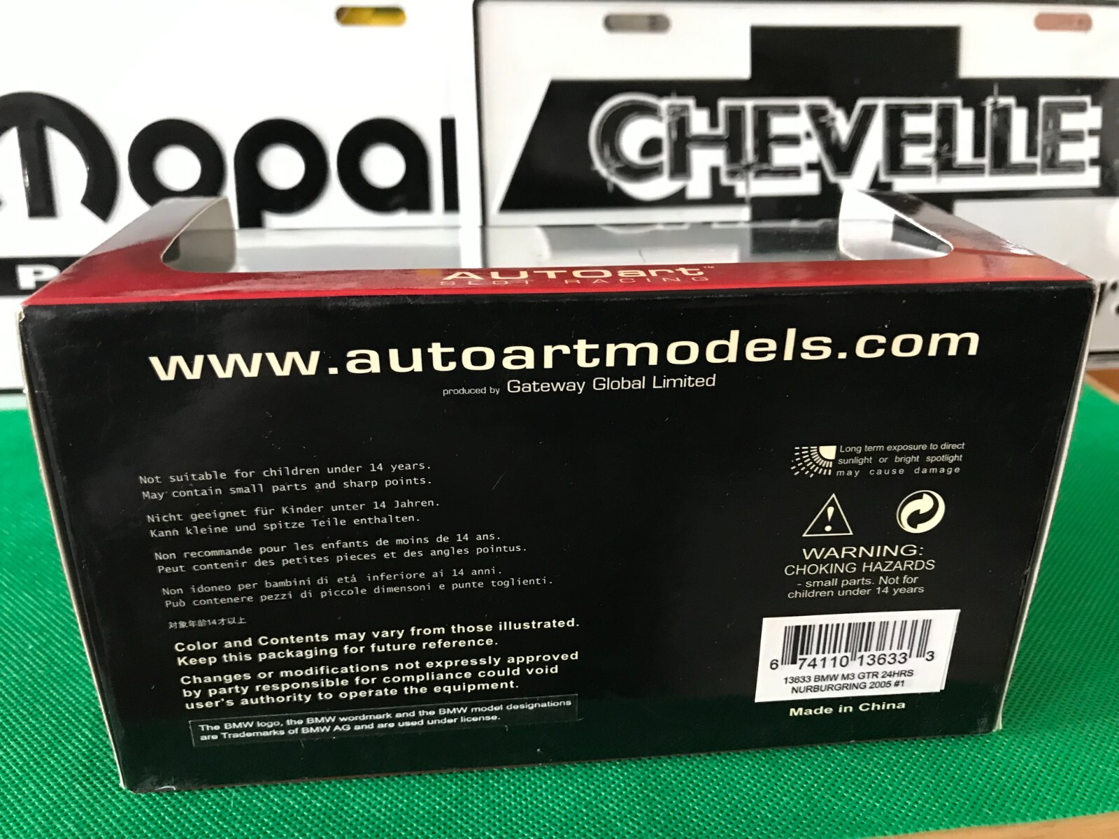 AUTOart slot car 1:32 E46 BMW M3 GTR Nürburgring AUTOart Slot Racing B487