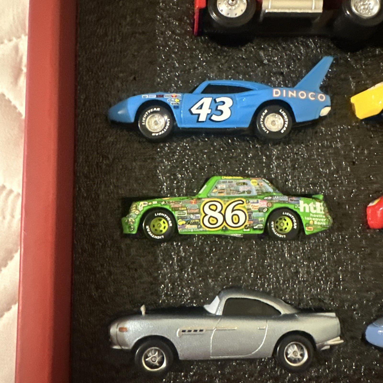 10 PCS Disney Pixar Metal Vehicle Set Lightning McQueen Gift Box Collection