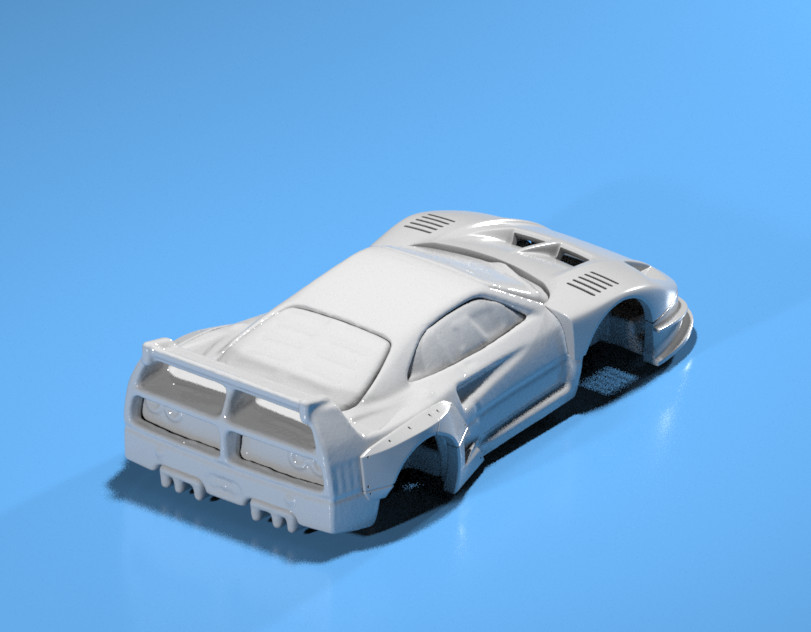 Liberty Walk Style Wide Body Kit for Hot Wheels Ferrari F40(2025 Version) Resin