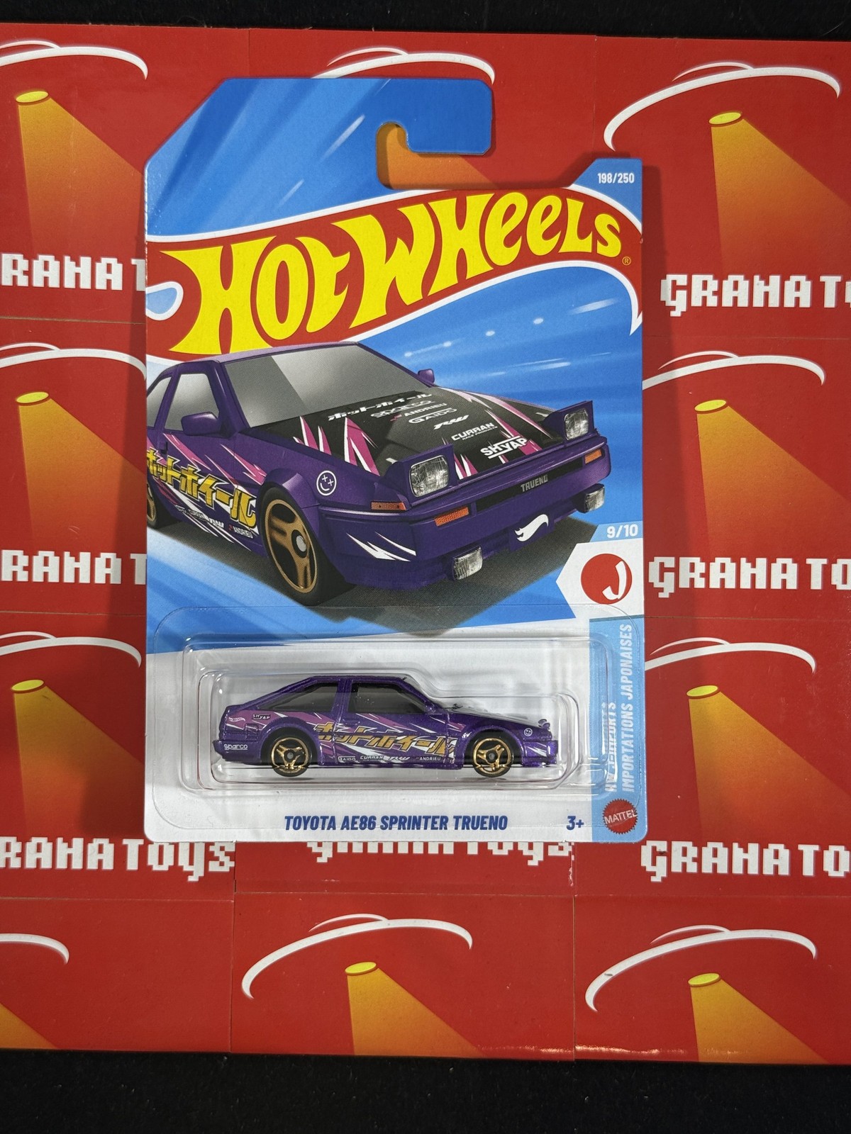 Toyota AE86 Sprinter Trueno #198 J-Imports 9/10 2026 Hot Wheels Mix K