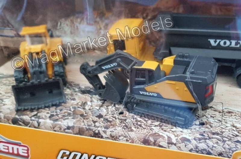 Majorette Volvo 4-Vehicle Construction Set · Brand New · Free UK P&P