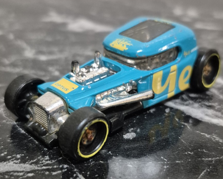 Hot Wheels Diecast Yes Optus Mod Rod Diecast Car Blue and Yellow 1/64 2019