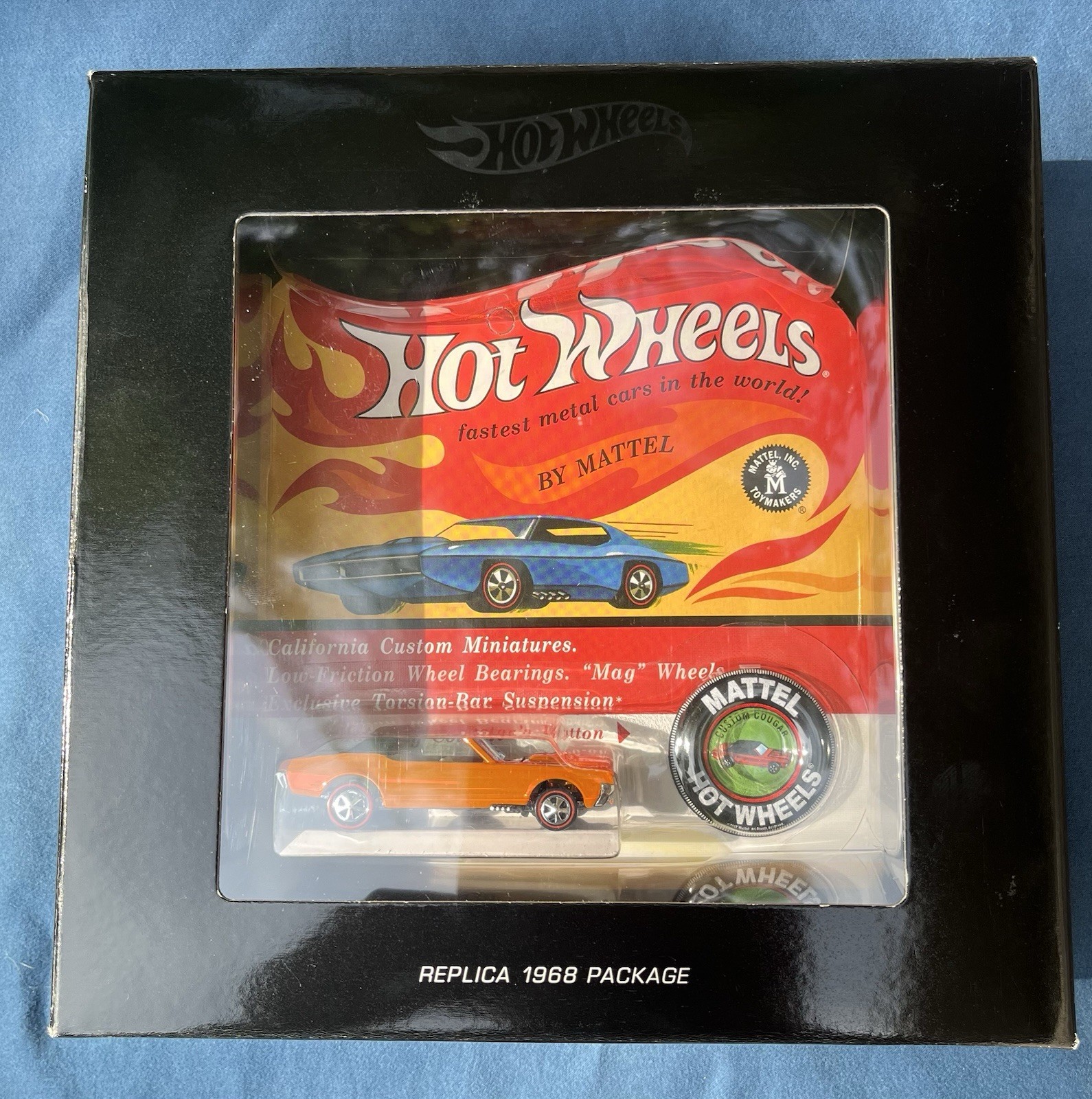 Hot Wheels 1:64 Custom mercury cougar Orange Replica 1968 Limited Edition