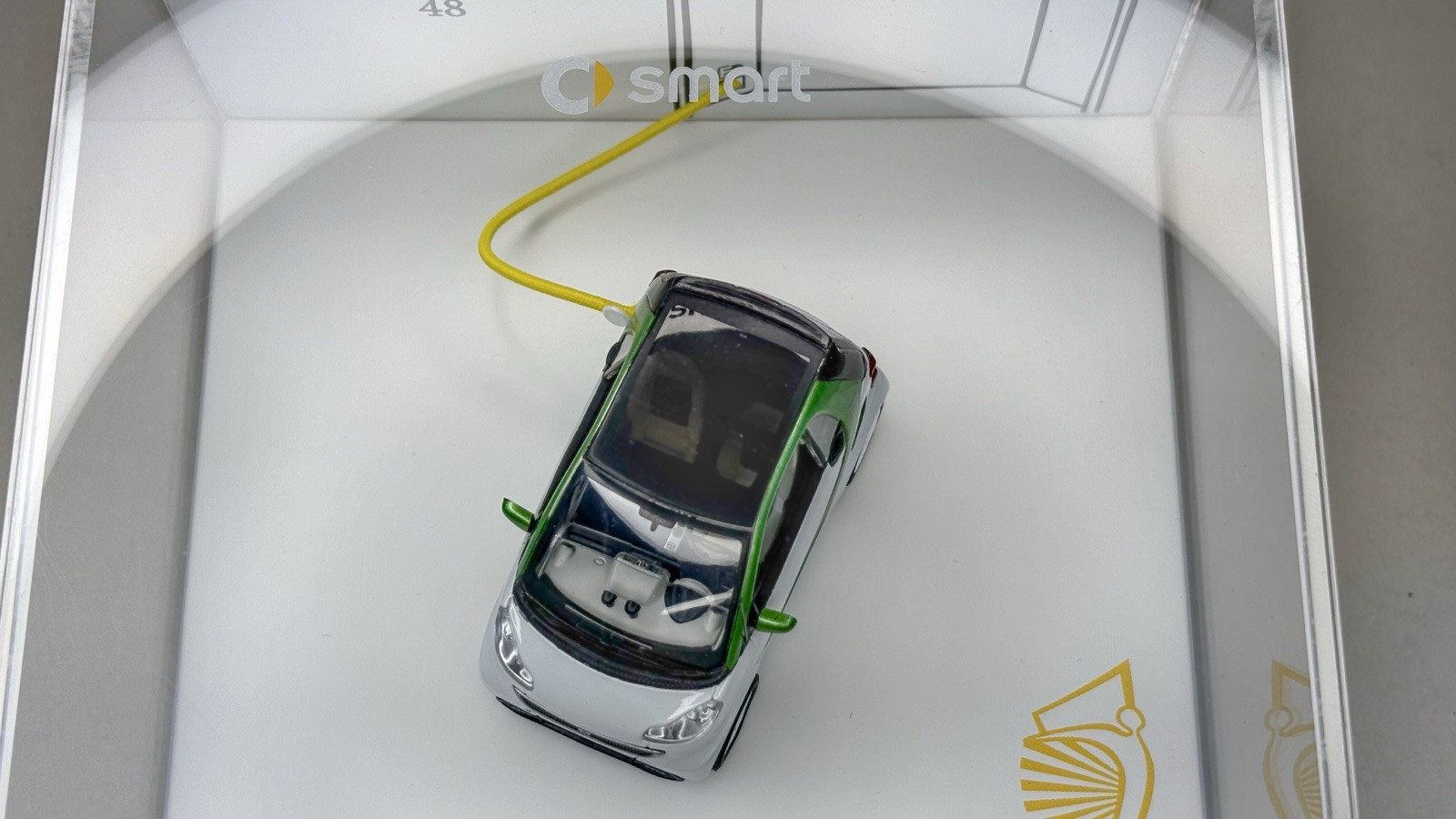 1/43 Smart Fortwo 451 Electric Drive ADAC Gelber Engel 2014 Spark (Minimax) Rare