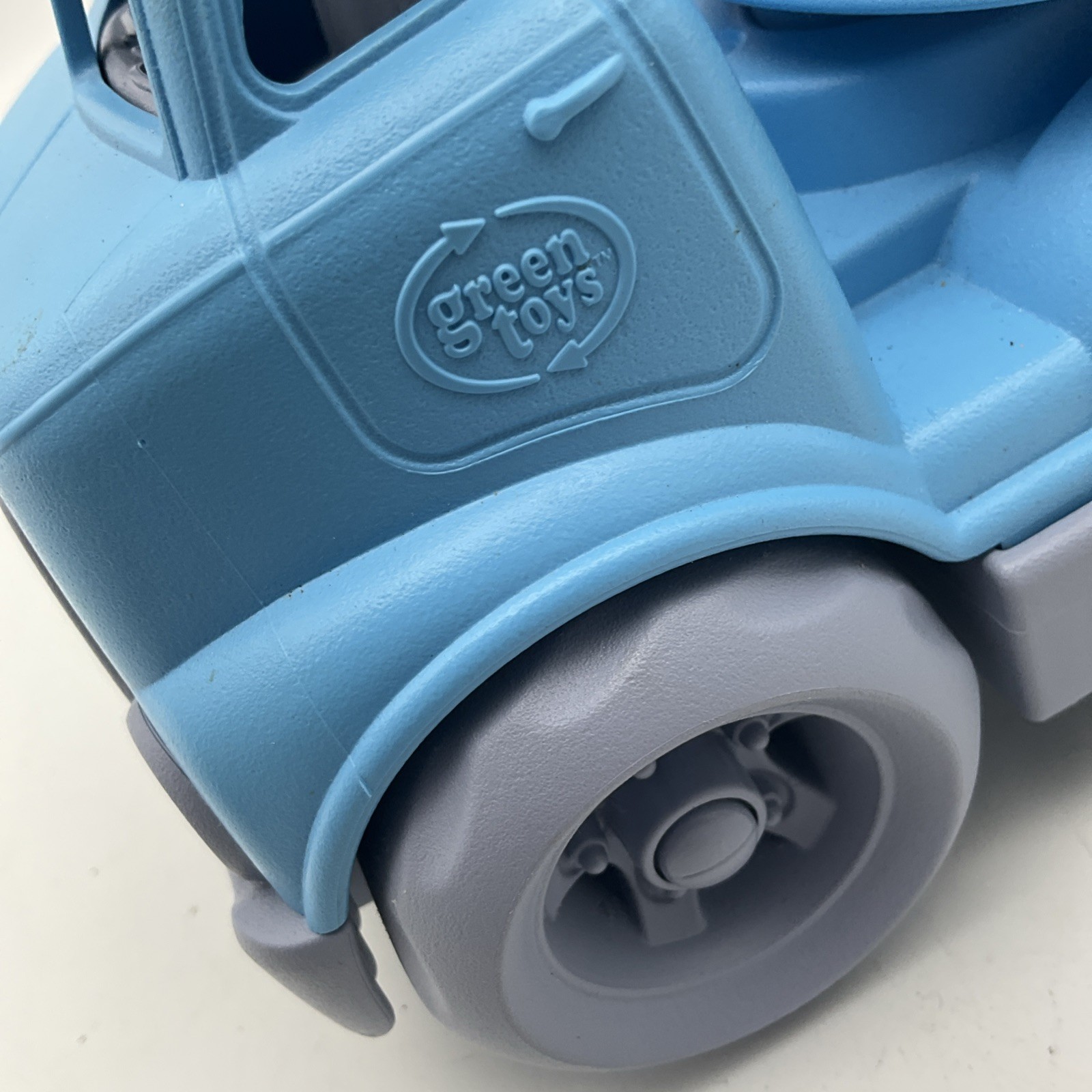 Green Toys Transport Company Light Blue And Gray Car Carrier