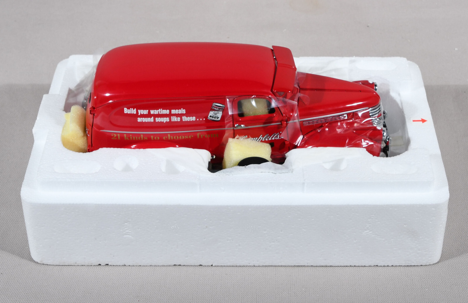 Danbury Mint Diecast 1940’s Campbells Soup Delivery Truck 1:24 Scale With Cases