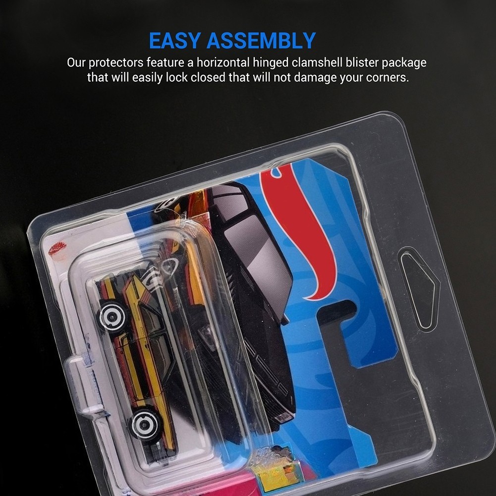 1-30Pack Short Card Clear Protector for Hot Wheels
