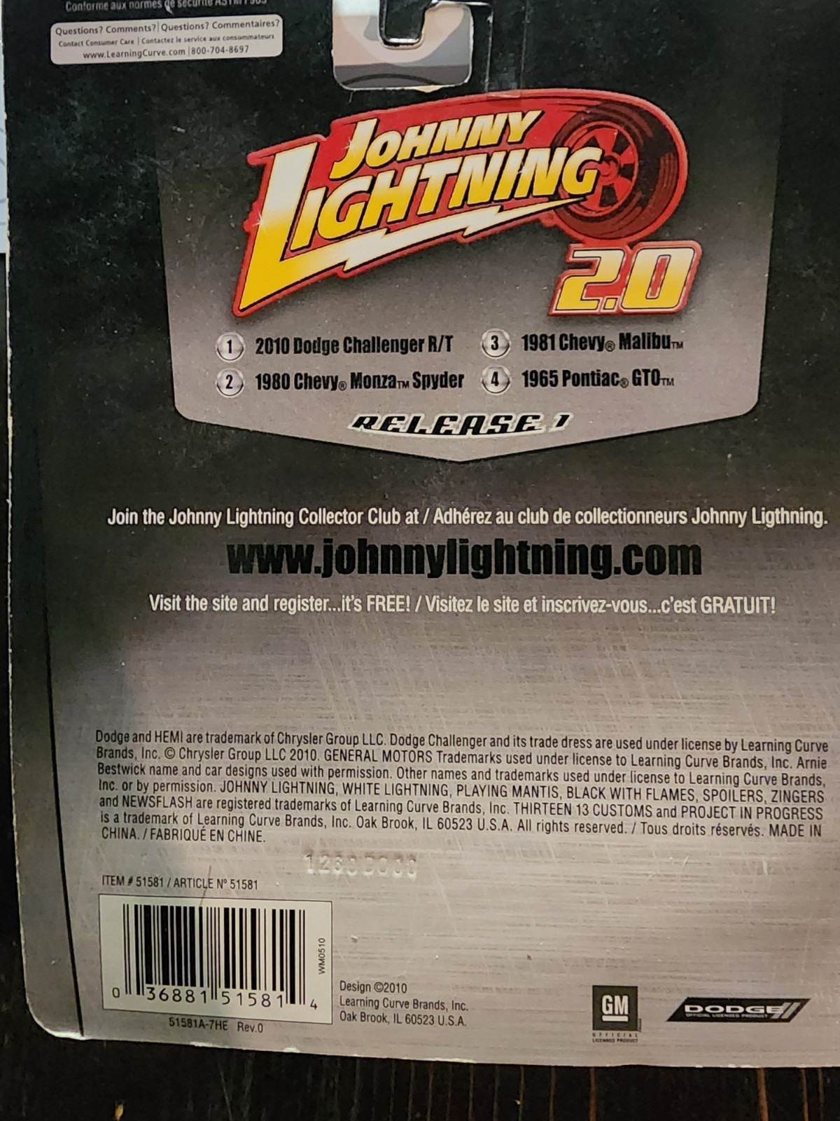 Johnny Lightning 2.0 AUTOGRAPH 1965 Pontiac GTO Arnie Beswick Rare