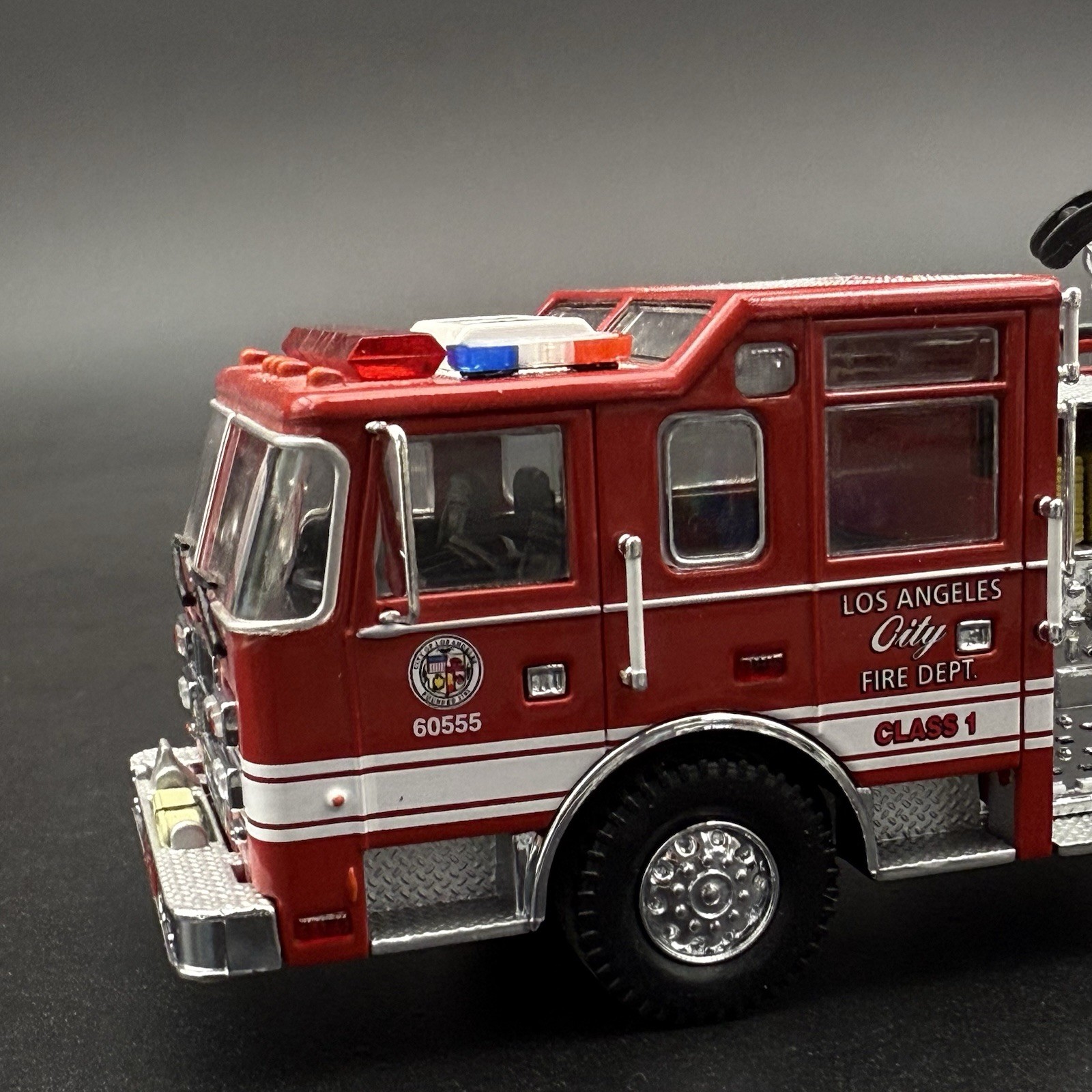 2 Pack 1/64 Mini Whelen Edge Blue Clear Red Lightbar Gray Top Police Fire EMS