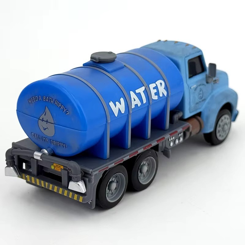 Disney Pixar Cars Blue Water Tank Truck Utility Vehicle Diecast 1:55 WATER