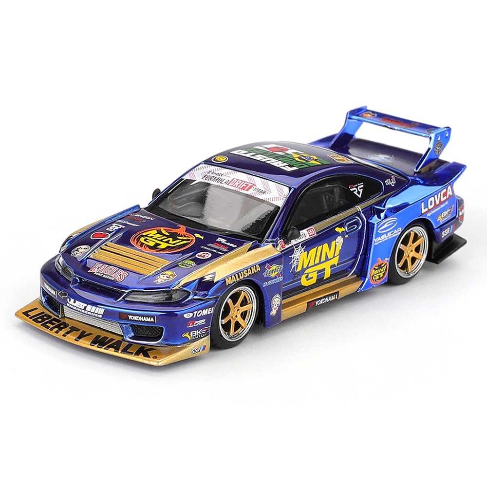 Mini GT 1:64 Nissan LB-Super Silhouette S15 SILVIA #555 Liberty Walk Halloween