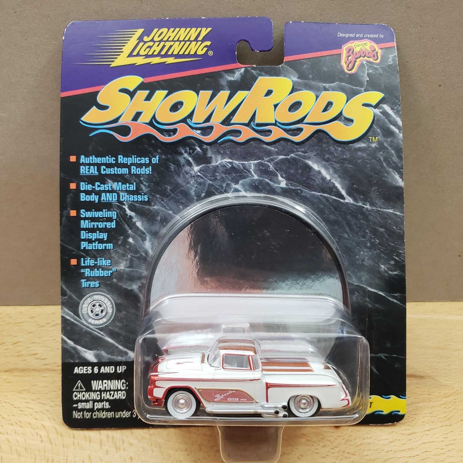 Johnny Lightning Show Rods Kopper Kart Custom Chevy Truck Mirrored Display 1:64