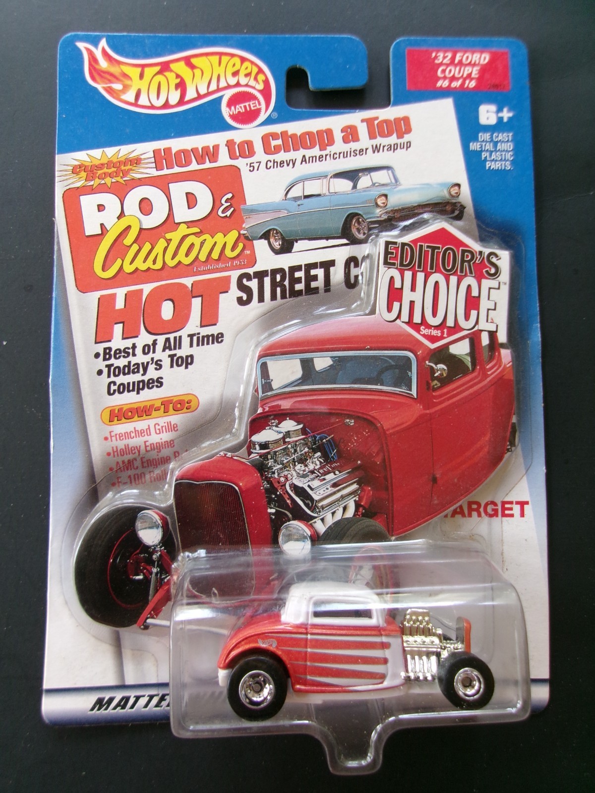 Hot Wheels-2000 Edit. Choice (Target Only) 32’Ford Coupe,41′ Willy’s & Roadster
