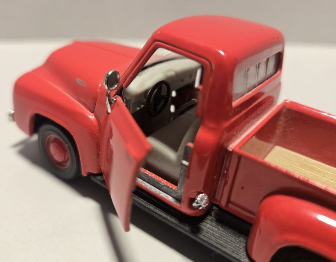 (2) – Ford Diecast Red – 1/32 Scale – Maisto 1953 Pickup – Ertl 1964 1/2 Mustang