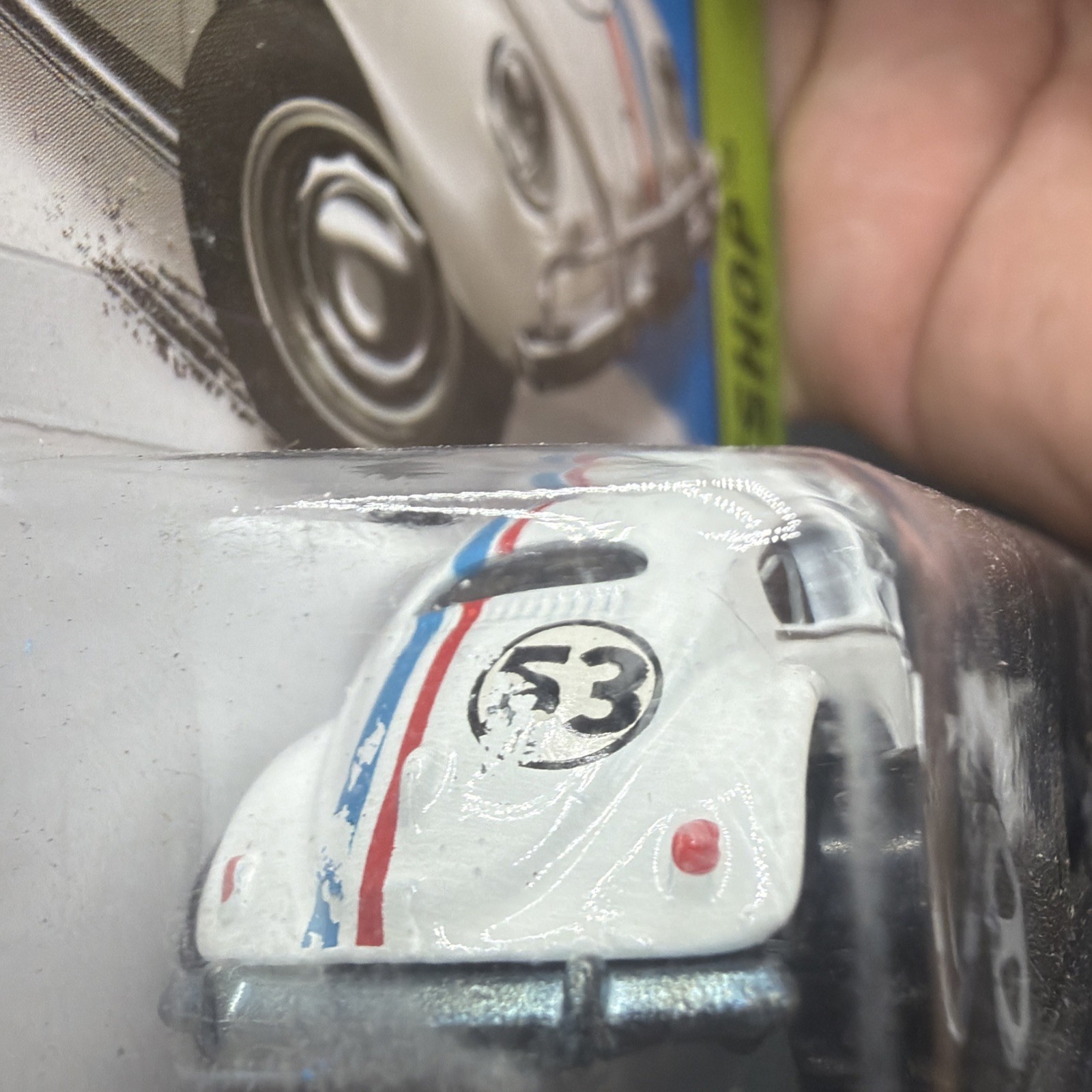 ⭐2014 Hot Wheels HW WORKSHOP HERBIE THE LOVE BUG WHITE VOLKSWAGEN BEETLE 53⭐