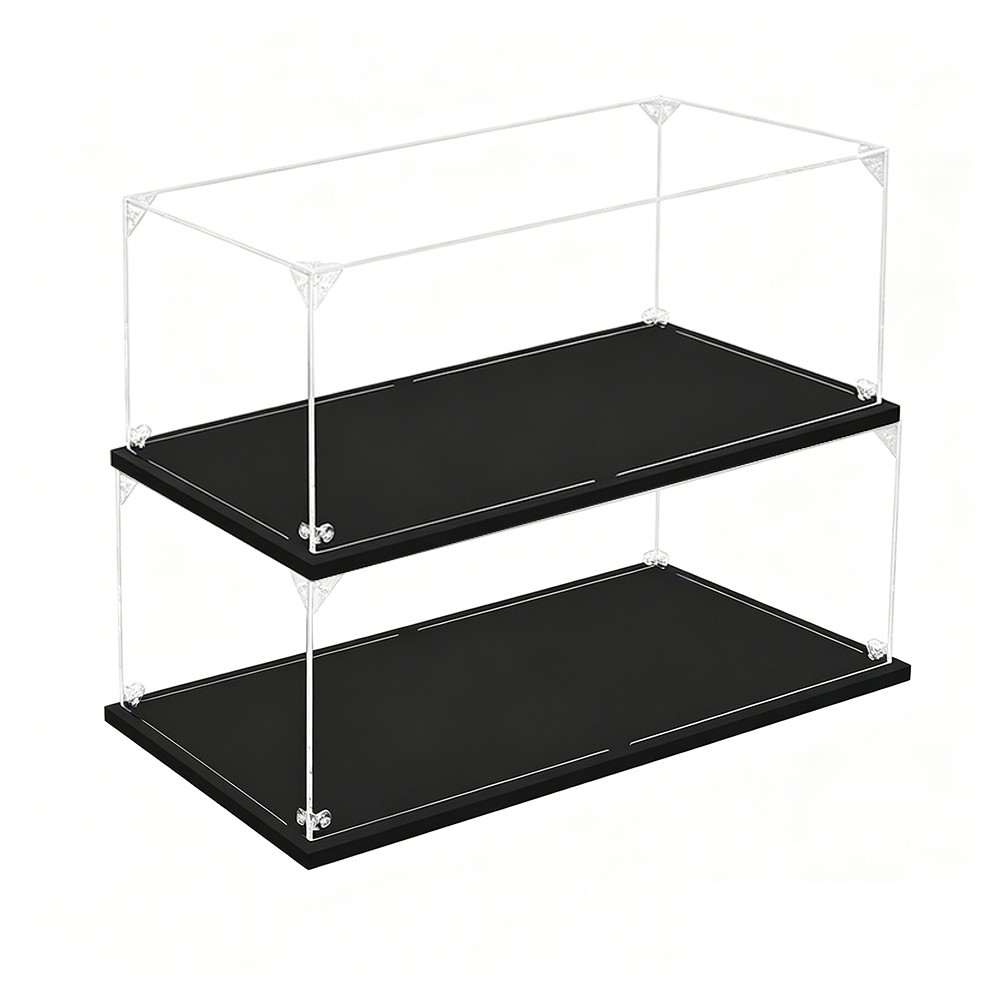 1-4Pcs Dustproof Clear Acrylic Display Case 25*15*10cm for 1/24 Scale Car Model