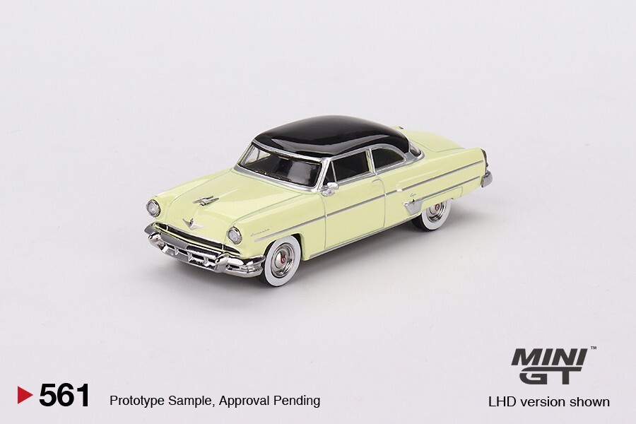 Mini GT 1:64 Lincoln Capri 1954 Premier Yellow #561