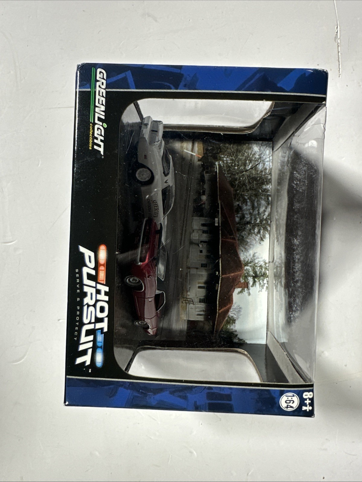 Greenlight Diorama Hot Pursuit Highway Pontiac, Trans Am And Dodge Charger 2012